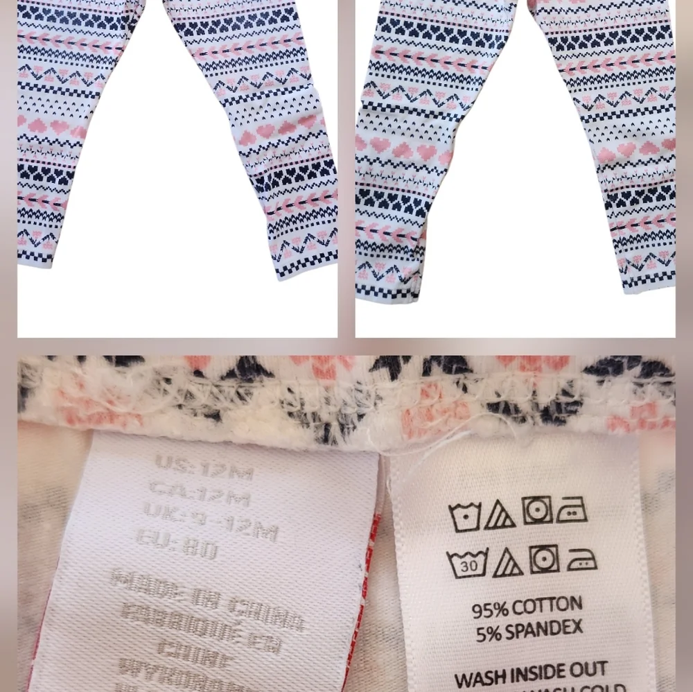 Girls Mixed Bundle Sz 12M VGUC Dress Heart Leggings Tops Ralph Lauren Burts Bees